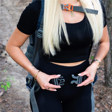 Rucsac tactic militar pentru drumetie, cu husa de ploaie, 60 litri, 25 kg, 70x40x24 cm, gri albastru [17]