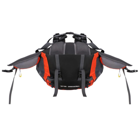 Rucsac tactic militar pentru drumetie, cu husa de ploaie, 70 litri, 25 kg, 68x35x20 cm, gri portocaliu [12]