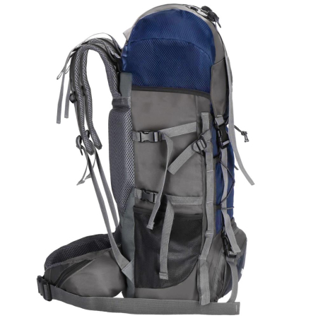 Rucsac tactic militar pentru drumetie, cu husa de ploaie, 90 litri, 25 kg, 74x32x20 cm, gri albastru [10]