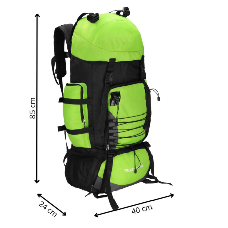 Rucsac tactic militar pentru drumetie, cu husa de ploaie, 90 litri, 25 kg, 85x38x26 cm, verde negru [16]