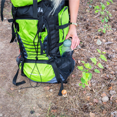 Rucsac tactic militar pentru drumetie, cu husa de ploaie, 90 litri, 25 kg, 85x38x26 cm, verde negru [17]