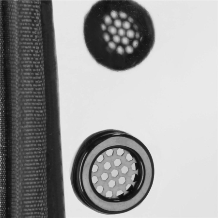 Rucsac transport animale talie mica-medie, maxim 15 kg, buzunare laterale, 38x34x26 cm, negru [9]