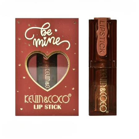 Palete Farduri si Truse Make-Up - Ruj de Buze Mat, KEVIN & COCO, Be Mine, Lip-Stick Roz, 11.2 x 7.2 x 2.5 cm