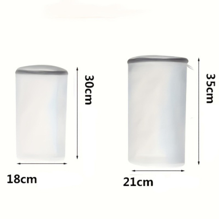 Sac Cilindric pentru Spalare Incaltaminte, , Dimensiuni Mari, pentru Masina de Spalat, 35x21x5 cm, Alb [1]