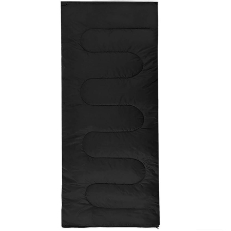 Sac de dormit, cu geanta de transport, 190x73cm, 10-25grade, culoare negru [1]