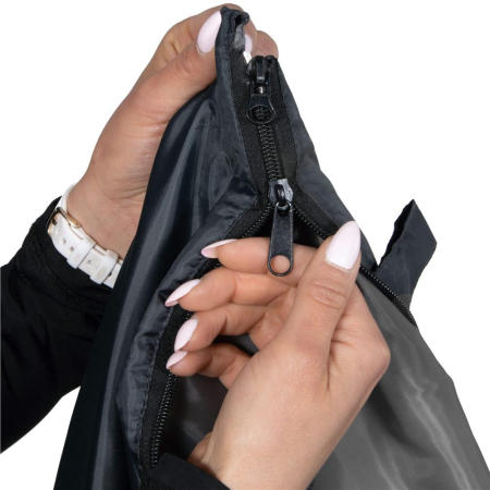 Sac de dormit tip mumie, cu geanta de transport, 210x73cm, 8-20grade, culoare gri [15]