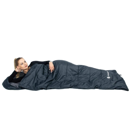 Sac de dormit tip mumie, cu geanta de transport, 210x73cm, 8-20grade, culoare gri [3]