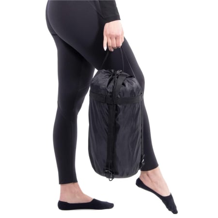Sac de dormit tip mumie, cu geanta de transport, 210x80cm, 0-10grade, culoare negru gri [12]