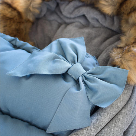 Sac iarna de bebelusi pentru carucior, marime universala, 90x45cm, albastru [9]