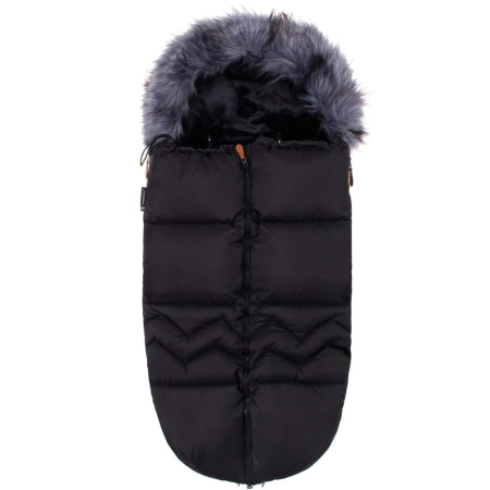 Disponibil livrare locker S - Sac iarna de bebelusi pentru carucior, marime universala, cu gluga, 90x45cm, negru