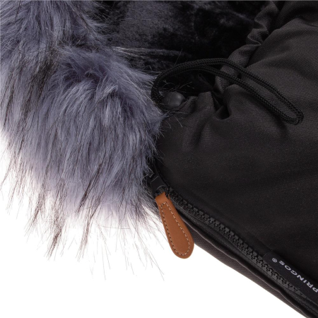 Sac iarna de bebelusi pentru carucior, marime universala, cu gluga, 90x45cm, negru [7]