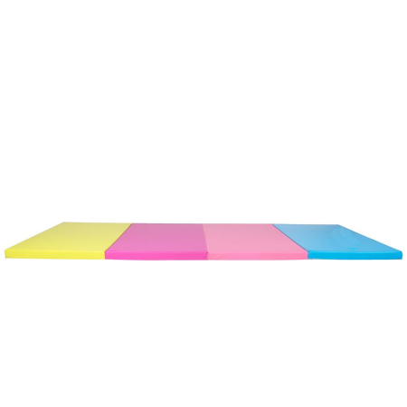 Saltea fitness groasa, dimensiune XXL, pentru antrenamente gimnastica, 240x120x5 cm, multicolor [7]