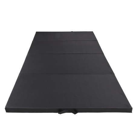 FITNESS - Saltea fitness groasa, dimensiune XXL, pentru antrenamente gimnastica, 240x120x5 cm, negru