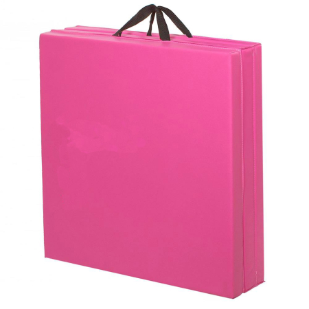 Saltea fitness groasa pentru antrenamente gimnastica, pliabila, 180x60x5cm, roz [9]