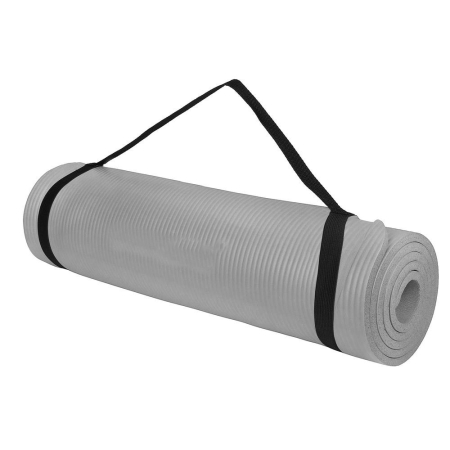Saltea fitness/yoga/pilates, spuma NBR, 183x61x1.5 cm, gri [1]