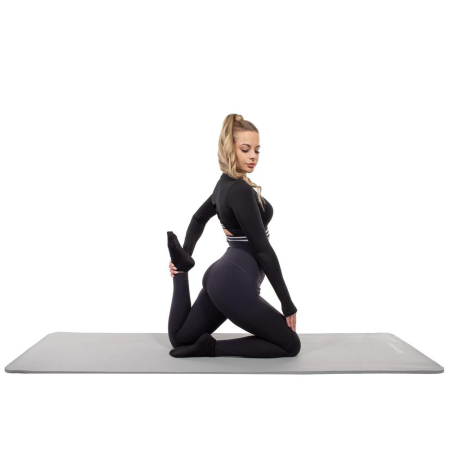 Saltea fitness/yoga/pilates, spuma NBR, 183x61x1.5 cm, gri [9]