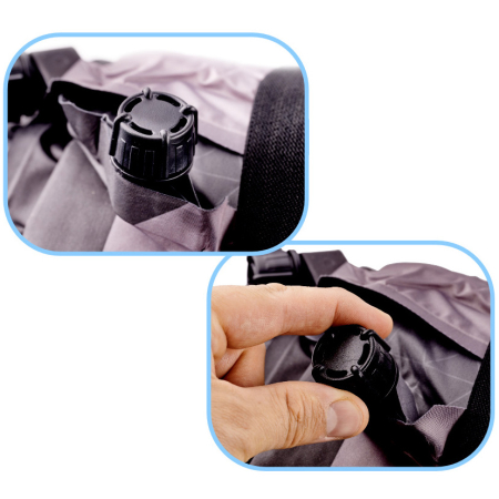 Saltea gonflabila auto 170x120 cm, cu perna integrata si husa de transport, negru [2]