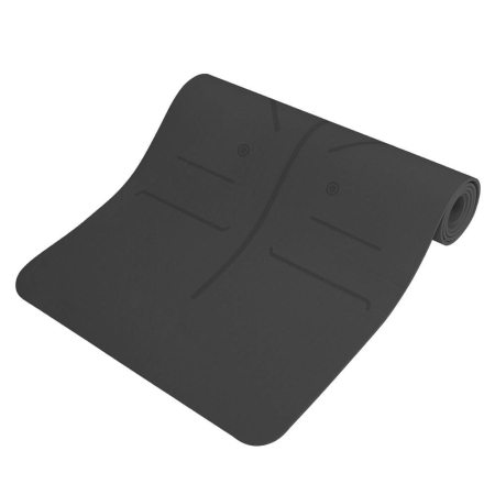 Saltea pentru antrenament, yoga, fitness, aerobic, pilates, exercitii la sol, 183x61cm, negru [7]