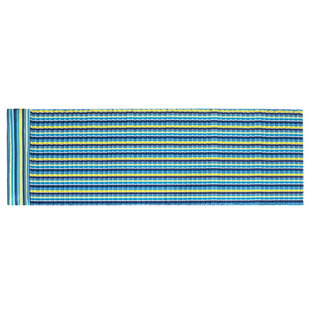 Saltea pentru plaja pliabila, din spuma, ultra-usoara, cu perna si maner de transport, 60x180cm, albastru galben [7]