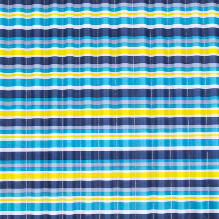 Saltea pentru plaja pliabila, din spuma, ultra-usoara, cu perna si maner de transport, 60x180cm, albastru galben [12]