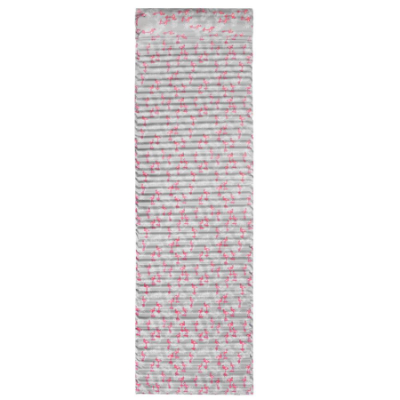 Saltea pentru plaja pliabila, din spuma, ultra-usoara, cu perna si maner de transport, 60x180cm, gri flamingo roz [3]