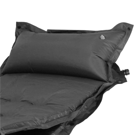 Saltea plabila cu perna din spuma poliuretanica, cu autoumflare, 193x68x3.5cm, gri [14]