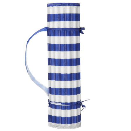 Saltea plaja pliabila din spuma EPE, cu maner si prindere, 180x60x1 cm, albastru cu dungi [14]