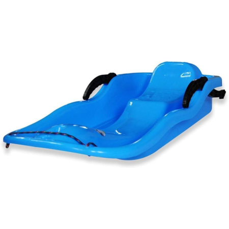 Sanie, , din Plastic, +3 Ani, 87 x 40 x 17.5 cm, cu Frana si Franghie, pentru Adulti si Copii, Albastru [3]