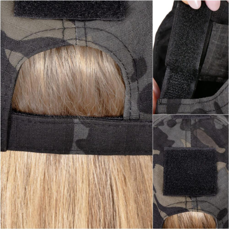 Sapca tactica cu cozoroc curbat, cu scai pentru atasare patch, unisex, culoare camuflaj [2]