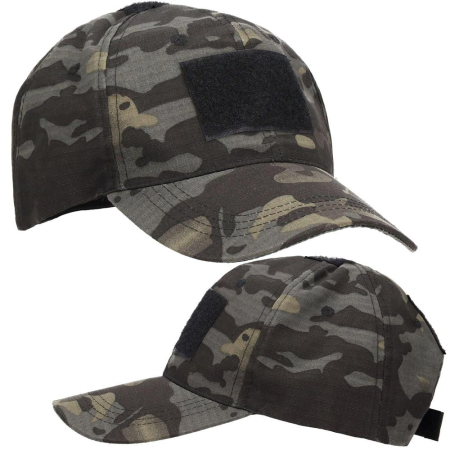 Sapca tactica cu cozoroc curbat, cu scai pentru atasare patch, unisex, culoare camuflaj [13]