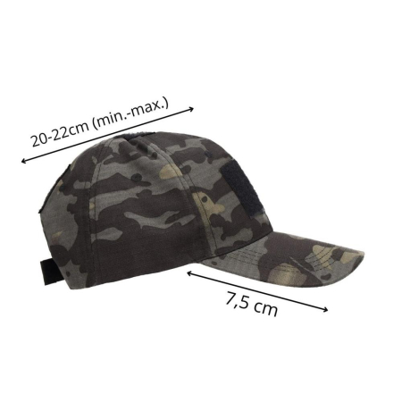 Sapca tactica cu cozoroc curbat, cu scai pentru atasare patch, unisex, culoare camuflaj [19]