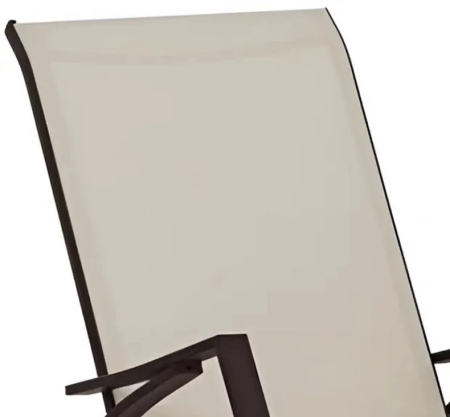 Scaun balansoar de gradina din metal si textil, 60x104x95 cm, capacitate 120 kg, crem [5]