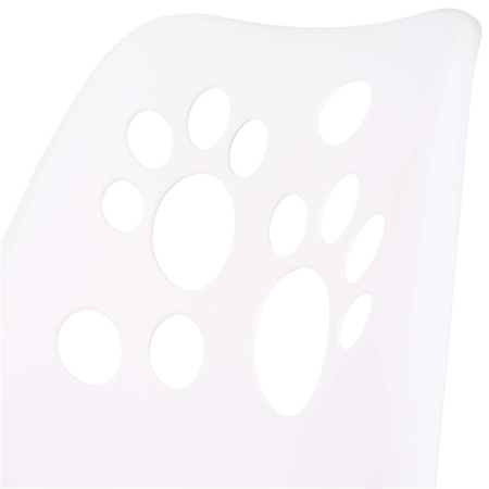 Scaun birou ergonomic, cu sezut din spuma, reglabil pe inaltime, maxim 120 kg, 90x49x48 cm, alb si gri [12]