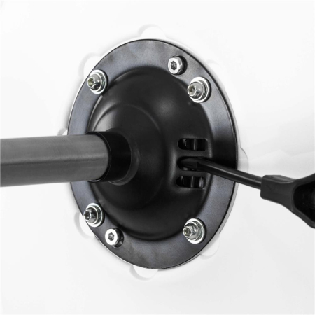 Scaun birou ergonomic, cu sezut din spuma, reglabil pe inaltime, maxim 120 kg, 90x49x48 cm, alb si gri [9]