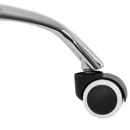 Scaun birou ergonomic, cu sezut din spuma, reglabil pe inaltime, maxim 120 kg, 90x49x48 cm, alb si roz [3]