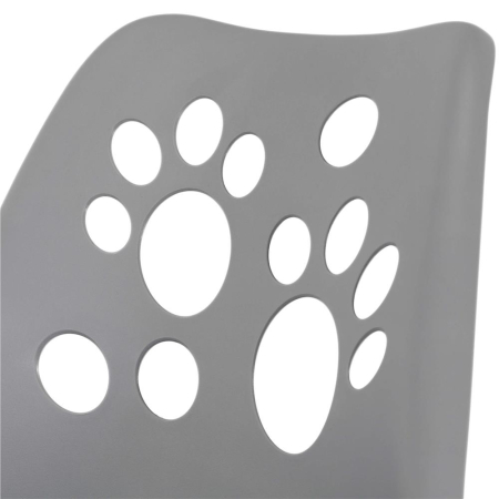 Scaun birou ergonomic, cu sezut din spuma, reglabil pe inaltime, maxim 120 kg, 90x49x48 cm, gri [20]