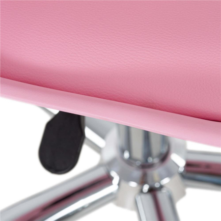 Scaun birou ergonomic, cu sezut din spuma, reglabil pe inaltime, maxim 120 kg, 90x49x48 cm, roz [16]