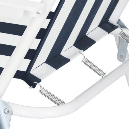 Scaun de plaja Sersimo GC050, pliabil, 100kg, 52x74cm, alb albastru [4]