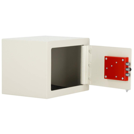 Seif standard cu cheie, 170x230x170 mm, Otel, Bej [8]