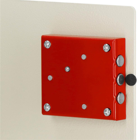 Seif standard cu cheie, 170x230x170 mm, Otel, Bej [9]