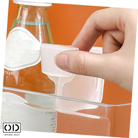 Produse si Accesorii Bucatarie & Baie - Separatoare pentru Organizare Rafturi Usa Frigider, pentru Alimente si Bauturi, PVC Alb