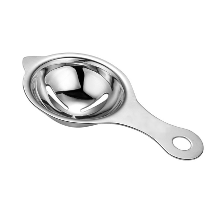 ✨TOATE PRODUSELE✨ - Separator de oua, separa albusul de galbenus, inox, usor de folosit, 14x7.5 cm, argintiu