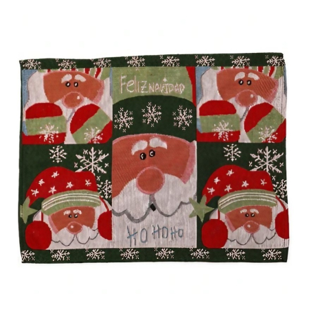 Articole Craciun Bucatarie - Servet de Masa, , Model Mos Craciun, Tematica Craciun, Prosop pentru Masa, 47x33 cm, Bumbac si Fibre Sintetice, Multicolor