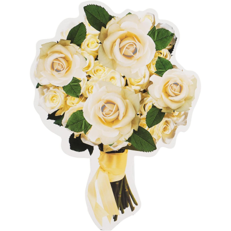 Set 10 Accesorii pentru Petrecere, , Props pentru Coltul de Poze, Model Mire si Mireasa, Tematica Nunta, Multicolor [3]