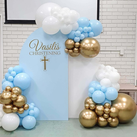 Set 10 Baloane din Latex, , Model Party, 13 cm, 1 g, Bleu [1]