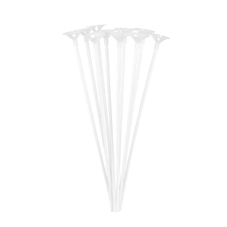 Accesorii Baloane - Set 10 Bete cu Rozete pentru Baloane, , Suporturi de plastic, Usor de instalat, Reutilizabil, Pentru aniversare, Nunta, Ziua de Nastere, Decor, 40 cm, Transparente