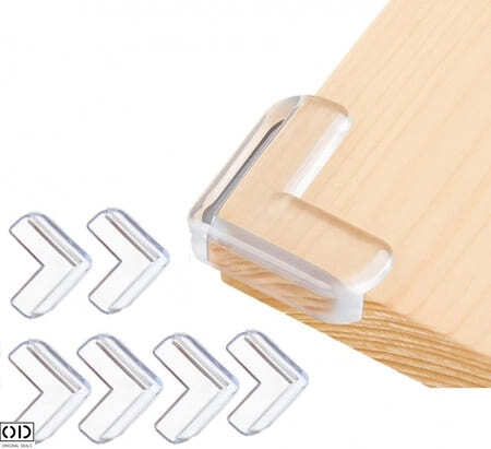 Set 10 Coltare din Silicon pentru Protectie Ridicata la Colturile Mobilei, pentru Siguranta Copii, din Silicon, Triunghi [10]