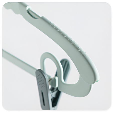 Set 10 de Cleme pentru Haine, , de Prindere pentru Pantaloni, Atasabile la Umerase, 1.6x2.3x6.35 cm, Verde [3]