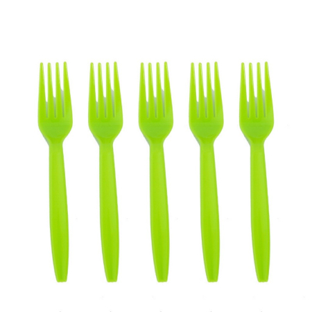 Articole Servire Masa - Set 10 Furculite de Unica Folosinta, , Colectia Dino Park, 15.5 x 2.5 cm, din Plastic PE, Multicolor