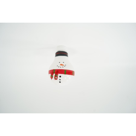 Set 10 Ornamente pentru Instalatie, , Atasare la Instalatia de Craciun, Design Festiv, Protectie Becuri Instalatie, Rezistente la Zapada, Interior/ Exterior, Model Om de zapada [4]